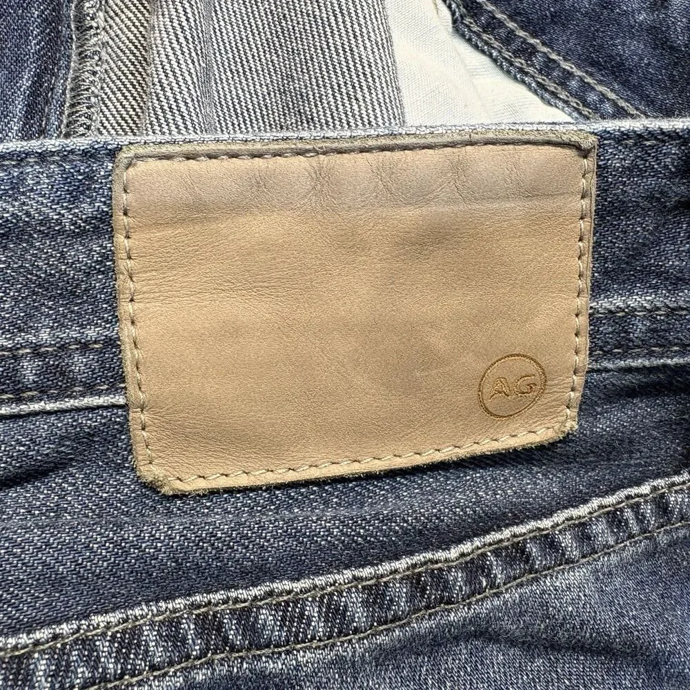 AG Adriano Goldschmied Mens Size 38R The‎ Protege Straight Leg Jeans Blue Denim